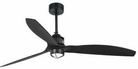 Lustra cu Ventilator si telecomanda JUST FAN M LED negru mat