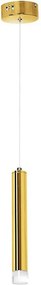 Lustră suspendată cu cablu GOLDIE LED/5W/230V, aurie