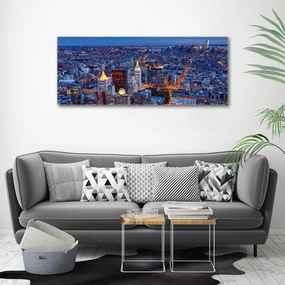 Pictură pe pânză Manhattan pe timp de noapte
