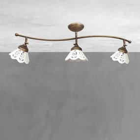 Lustra tavan cu 3 abajure din ceramica directionabile Vintage Soul