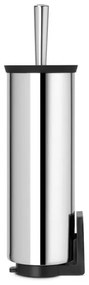 Perie pentru toaleta Brabantia Profile 90300284, 43 cm, Perie complet acoperita, Montabil pe perete, Inox