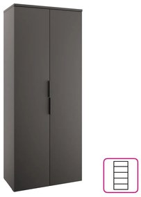 Dulap cu rafturi Alegre (antracit) . 1116206