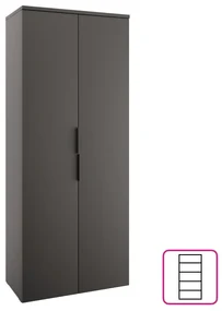 Dulap cu rafturi Alegre (antracit) . 1116206