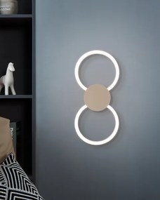 Eglo 902127 - Aplică de perete LED VENTICELLO LED/20W/230V + LED/0,91W bej