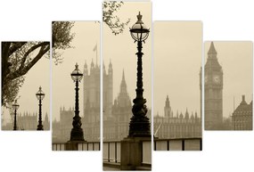Tablou - Londra în ceață, Anglia (150x105 cm)