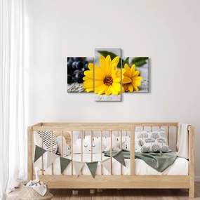 Tablou cu flori galbene (90x60 cm)