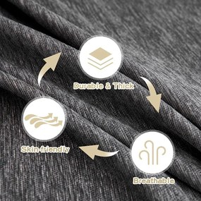 Husă gri închis pentru canapea cu 4 locuri Talo – Filumi