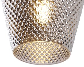 Plafoniera inteligentă din alamă cu sticlă fumurie, inclusiv Wi-Fi A60 - Karce