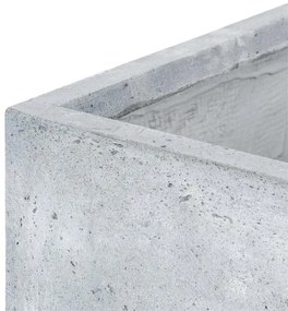 SOLIDFLOR, gri, ghiveci de flori, recipient pentru flori, 79,5X38X38 cm, beton fibră