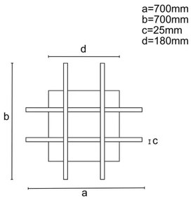 Lustră LED dimabilă aplicată LED/30W/230V 3000-6500K + telecomandă