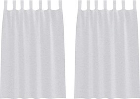 vidaXL Cortină din Voile 2 pcs Gri deschis 140 x 140 cm Poliester