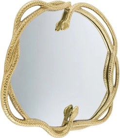 Oglinda decorativa design sarpe auriu SNAKE XL 85cm