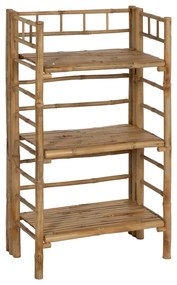 Etajeră în culoare naturală din bambus 61x104x34 cm Manali – Ixia