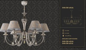 Candelabru 6 brate design clasic realizat manual Dorato