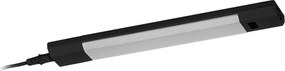 Osram - LINEAR EDGE LED/4W/230V 30 cm, corp de iluminat sub dulap, reglabil, cu senzor, negru