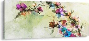Tablou - Pictua cu flori (120x50 cm)
