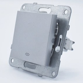 Intrerupator cruce, 10A, IP20, Argintiu, Panasonic Arkedia Slim / Karre Plus