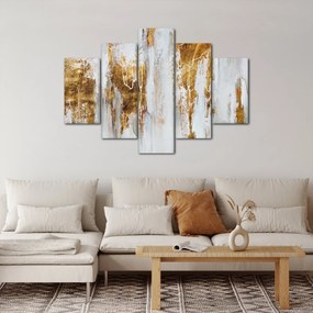 Tablou - Abstract auriu (150x105 cm)