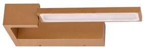 Aplica LED cu spot directionabil pentru baie IP44 Dalen 3000K aurie