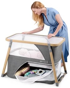 Pătuț de voiaj KINDERKRAFT  4 în 1 SOFI gri