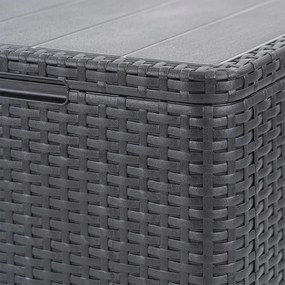 Set de colț de grădină Claire cu 5 locuri și masă Orlando, grafit