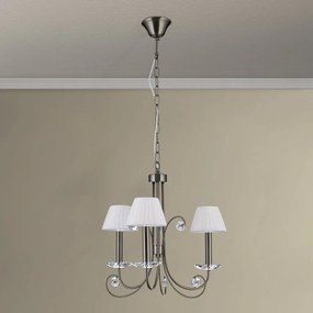 Candelabru stil clasic cu cristal K9 ARIANE 3L nickel inchis