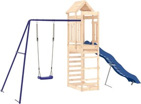 vidaXL Set de joacă pentru exterior, lemn masiv de pin