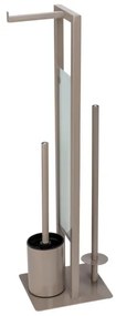 WENKO 25553100 - Perie WC RIVALTA 18x70 cm bej/negru