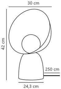 Lampă de masă DFTP by Nordlux HELLO 1xE14/25W/230V maro