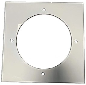 Abajur de rezervă din sticlă pentru plafonieră 20x20 cm crem