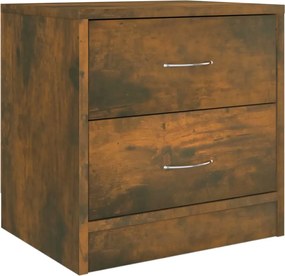 vidaXL Noptieră, stejar fumuriu, 40x30x40 cm, lemn prelucrat