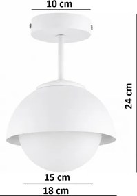 BRILAGI - Lustră aplicată COSMO 1xE27/60W/230V albă