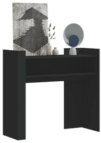 vidaXL Măsuță consolă, negru, 100x35x90 cm, lemn prelucrat