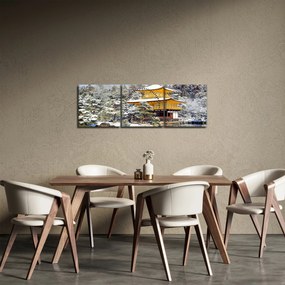 Tablou - Kinkakuji, Japonia (cu ceas) (90x30 cm)