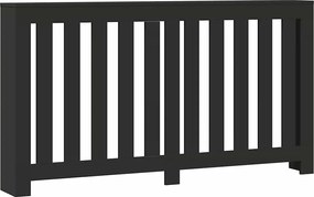 vidaXL Mască pentru calorifer, negru, 149x20x82 cm, lemn prelucrat