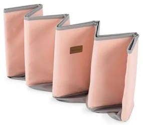 Piscină cu bile pentru copii d. 80 cm roz/gri