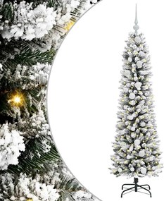 vidaXL Brad de Crăciun artificial Alb 150 cm PVC și metal și plastic