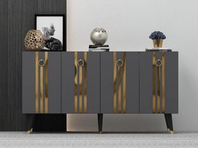 Dulap Pometu (antracit + auriu) . 1093453