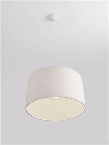 Lustra suspendata cu abajur alb SYRIN