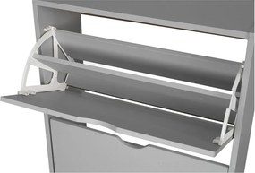 Pantofar gri cu deschidere înclinată 60x118x24 cm Stelo – Bonami Essentials