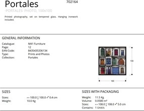 Tablou de perete decorativ Portales,100x100cm