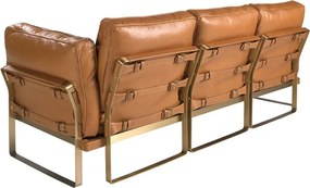 Canapea 3 locuri LUX design italian Cowhide camel