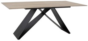 Masa Bucatarie/Dining Sabonna Blat Piatra Sinterizata Stejar Sonoma 180x90 Cm