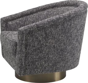 Fotoliu rotativ design lux Catene, negru cambon 115427 HZ