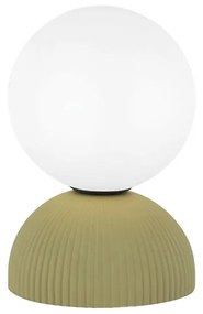 Veioza din ceramica, Design Minimalist, PLASTER GREEN, ZB-2589