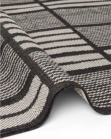 Covor pentru exterior și interior negru/crem 120x170 cm Haringey Allington – Ted Baker