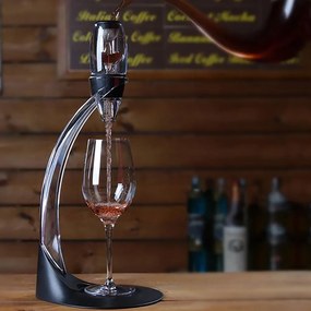 Decantor de vin cu suport