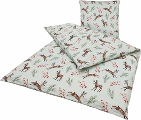 Lenjerie de pat din bumbac Renforce ROXY NOEL verde deschis Dimensiune lenjerie de pat: 80 x 80 cm | 135 x 200 cm