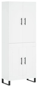 3195811 vidaXL Dulap înalt, alb, 69,5x34x180 cm, lemn compozit