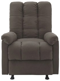 321418 vidaXL Fotoliu de masaj rabatabil, gri taupe, material textil